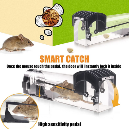 Smart Mouse Trap – Transparent, Safe & Reusable Rodent Catcher