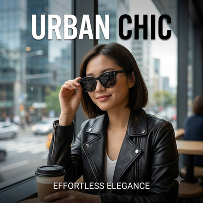 Women's Polarized Square Sunglasses UV Protection Eyewear