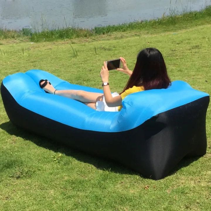 Portable Double Seat Inflatable Sofa – Indoor & Outdoor Oxford Cloth Air Couch