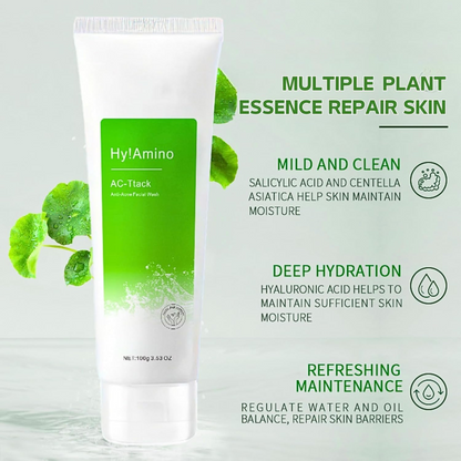 Hyaluronic Acid & BHA Facial Cleanser Korean Face Wash