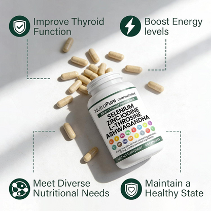 All in 1 Selenium, Zinc, Iodine & Ashwagandha Capsules