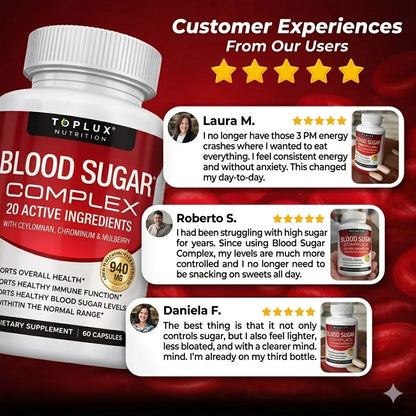 Blood Glucose Support Capsules – Herbal Balance Formula for Healthy Sugar Levels