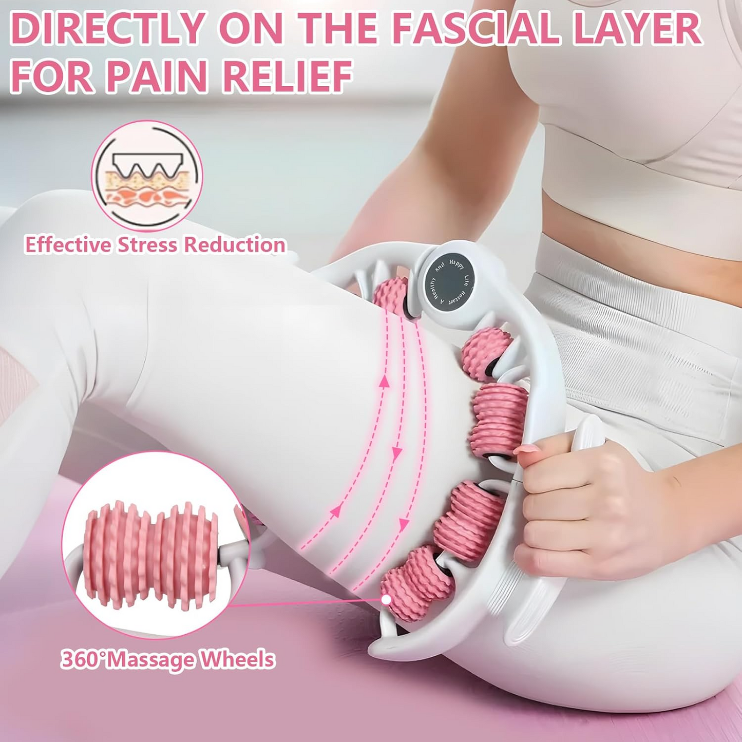 360° Multifunction Leg Shaping Roller – Ring Shaped Muscle Massage & Relaxation Device