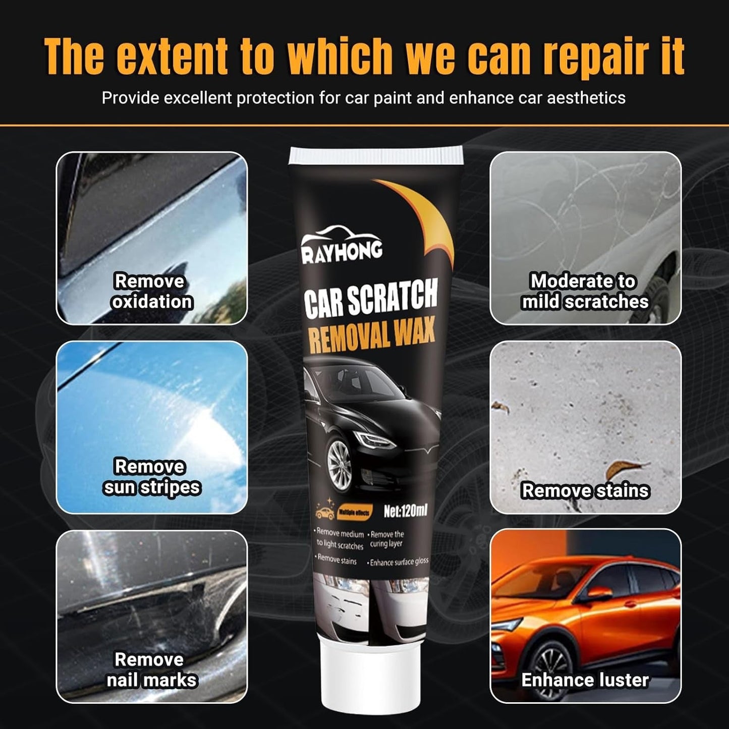 Effective Car Scratch Removal Wax – Stain & Scratch Repair Agent