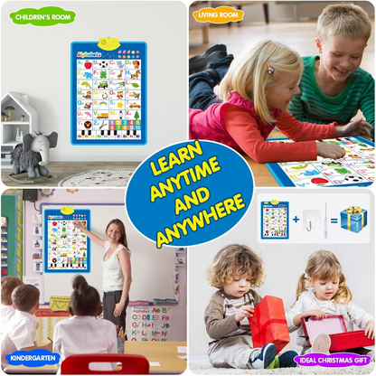 Kids English Learning Talking Poster – Reading & Speaking Sound Chart