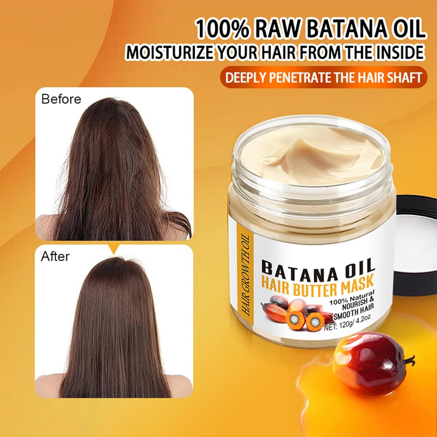 Batana Oil Hair Care Cream Nourishing Hair Repair Treatment