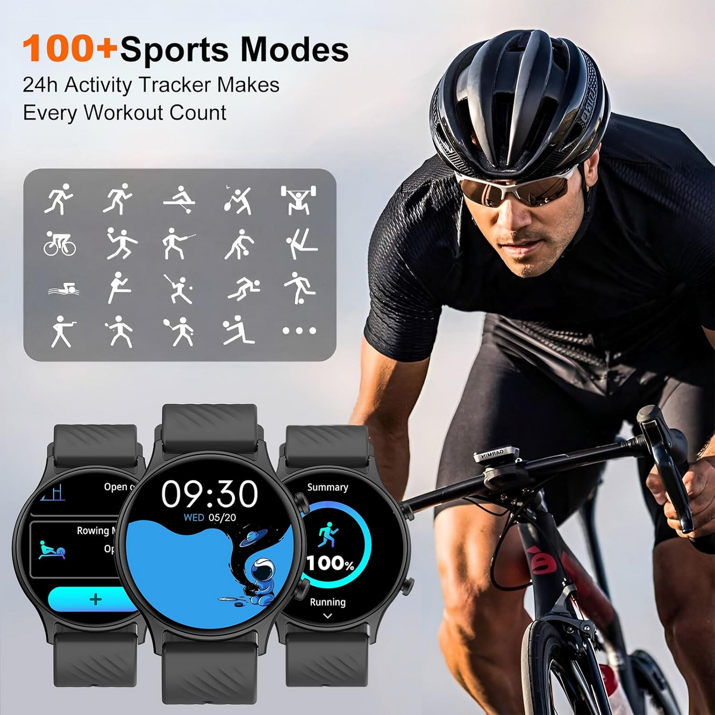 Fashion Smart Watch Bluetooth Calling Fitness Tracker