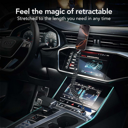 2M Retractable 4 in 1 PD Fast Charging Cable 65W USB-C Multi-Charging