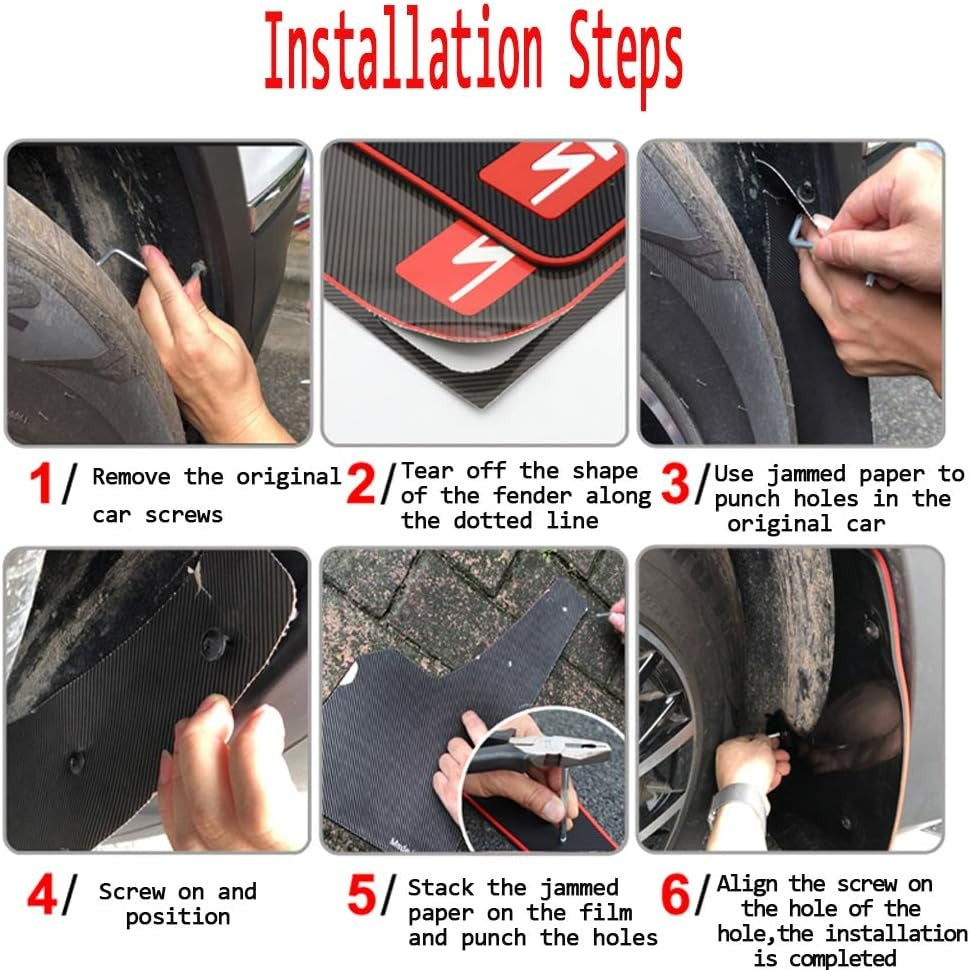 Universal Rubber Wheel Mudguards – Protect Your Car from Dirt
