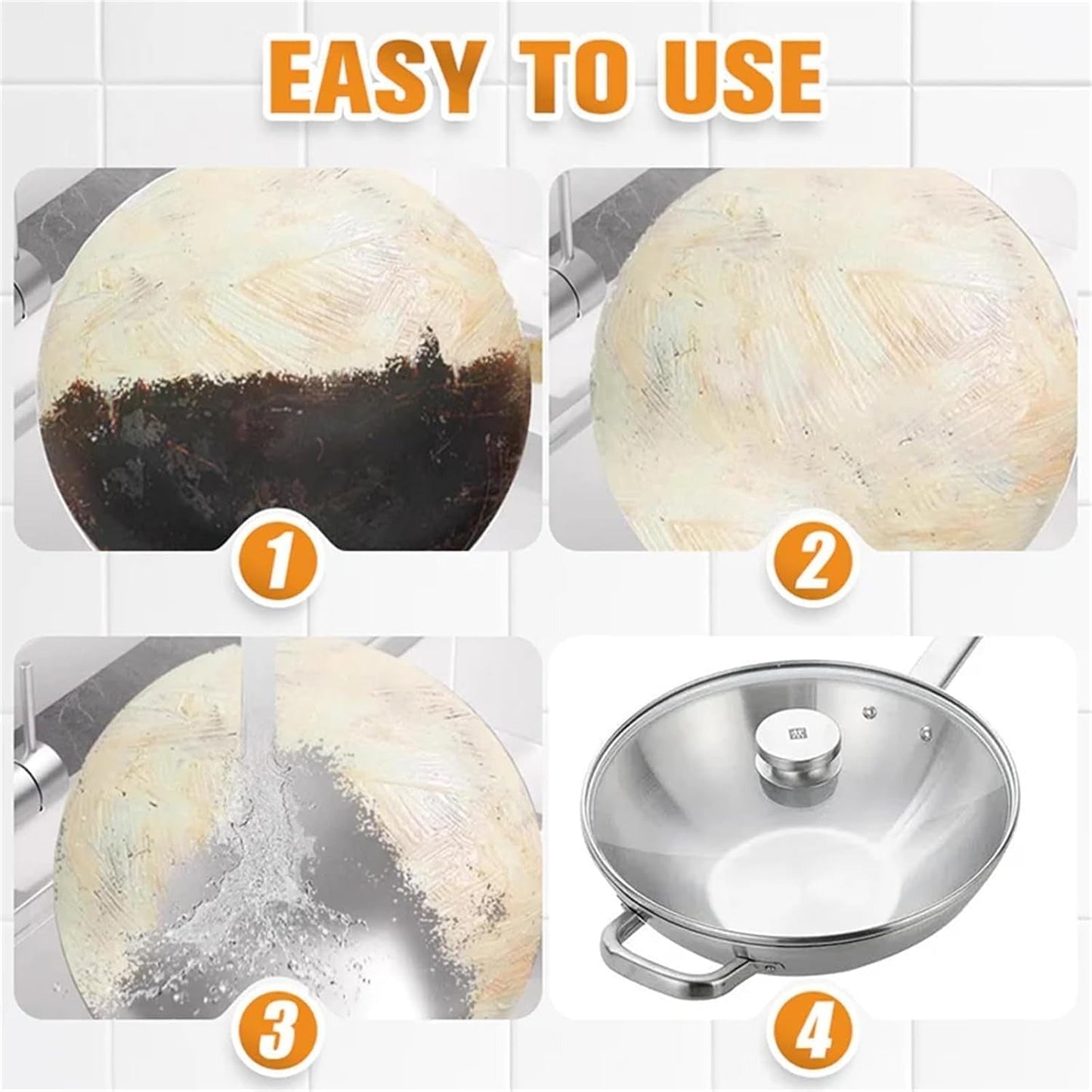 Pot Bottom Black Scale Degreaser Cream – Powerful Cookware Brightening Cleaner