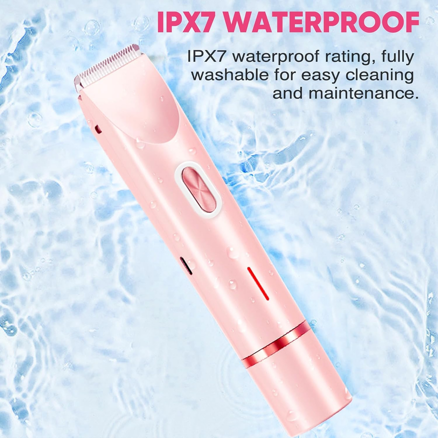 Twin Blade Women's Waterproof Rechargeable Electric Shaver