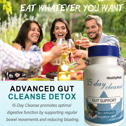 15 Day Gut Cleanse Capsules – Digestive Detox & Wellness Support