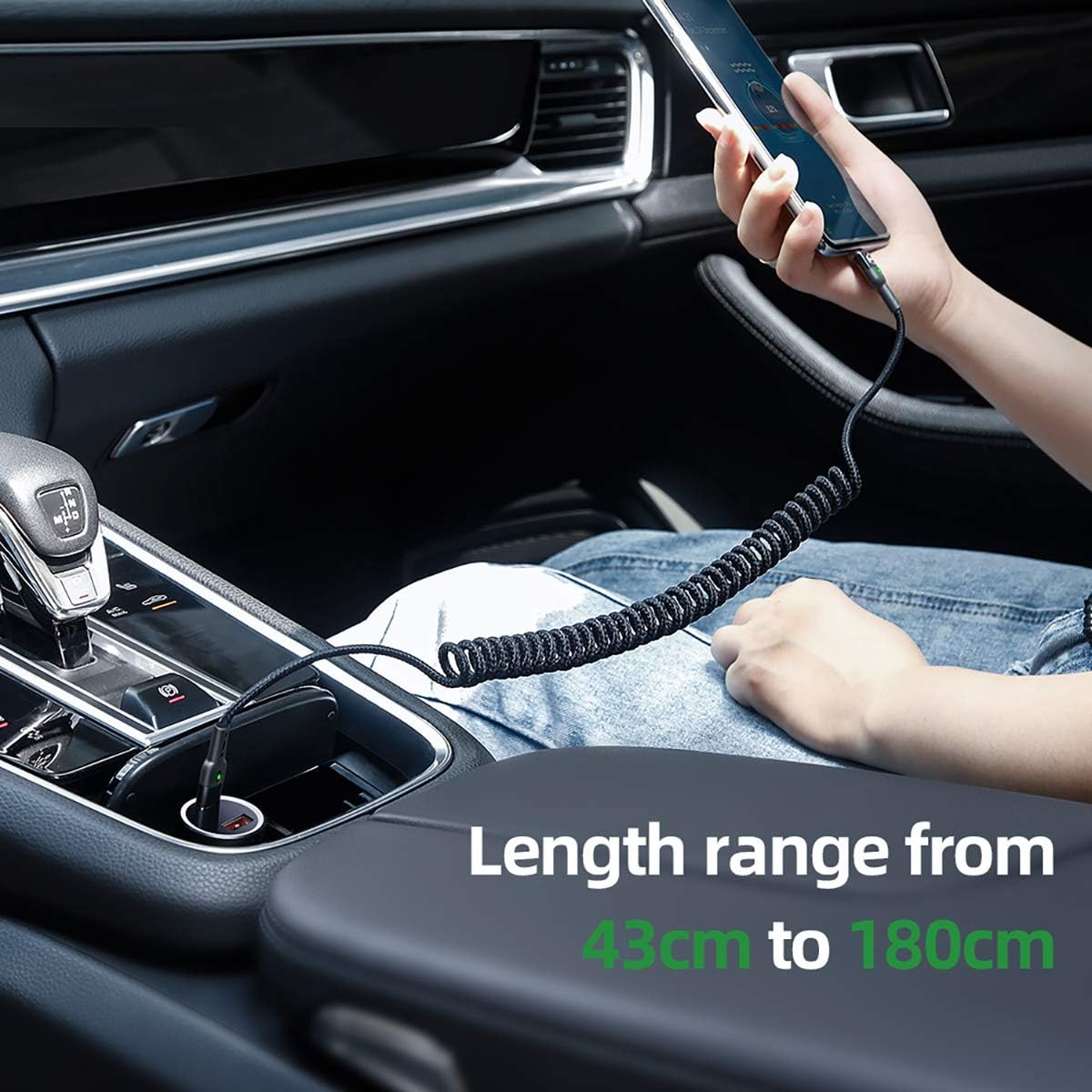 2M Retractable 4 in 1 PD Fast Charging Cable 65W USB-C Multi-Charging