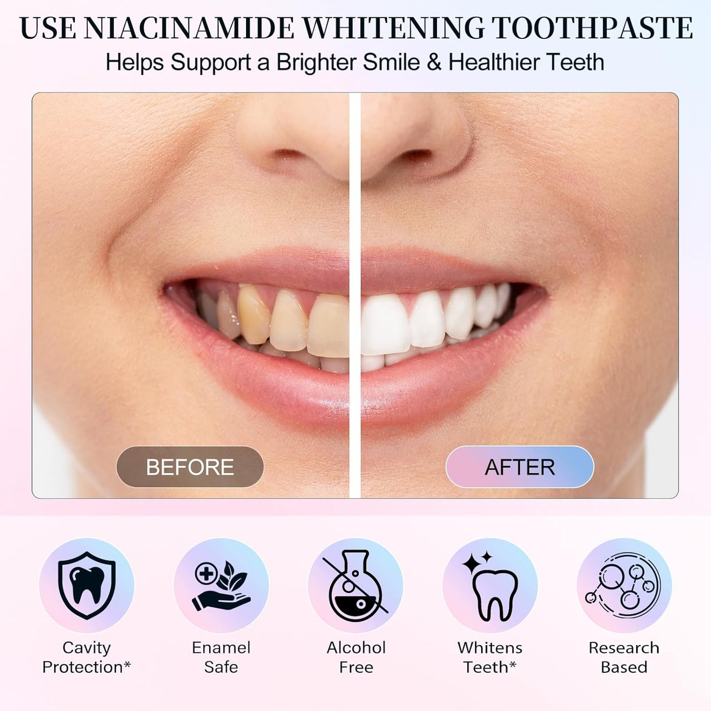 Niacinamide Toothpaste – Whiten, Strengthen & Refresh Naturally