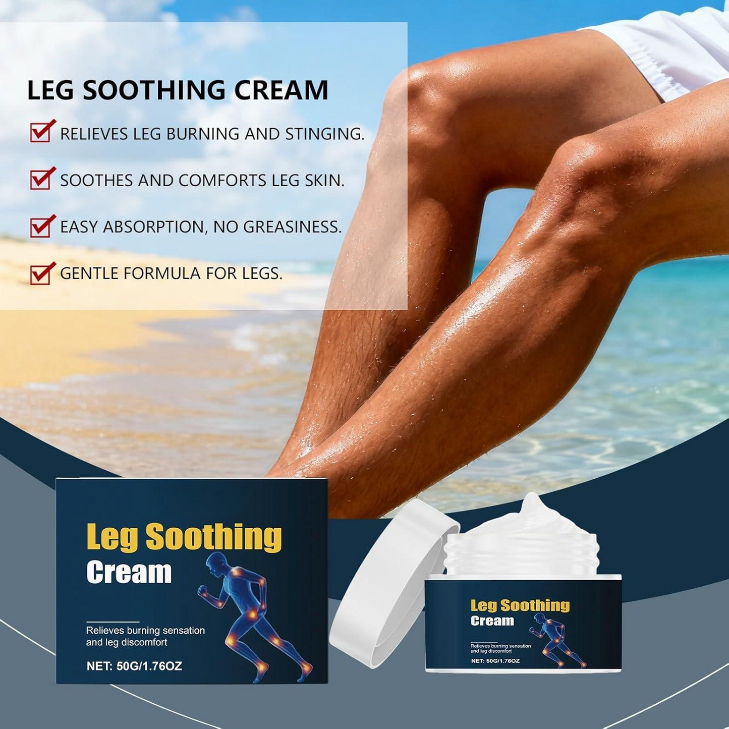 Gentle Moisturizing Leg Care Cream – Hydrating & Comforting Skin Care