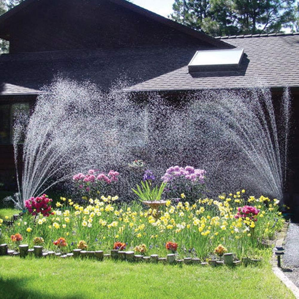 360° Multi-Head Garden Sprinkler – Full Coverage Watering System