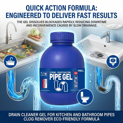 Heavy Duty Drain Cleaner – Fast Acting Pipe & Sink Unclogging Agent