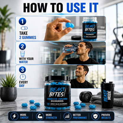 Herbal Vitamin Gummies – Daily Pre-Workout Energy & Muscle Support Supplement