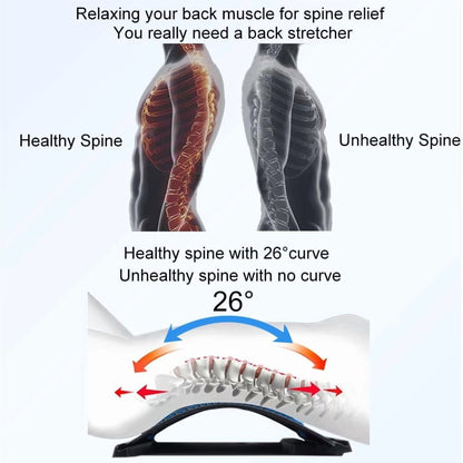 Magnetic Lumbar Stretcher – Acupressure Massage & Portable Back Support