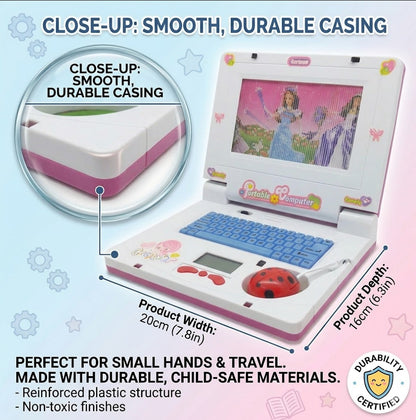 Mini Learning Toy Laptop – Fun Early Education with Lights & Music