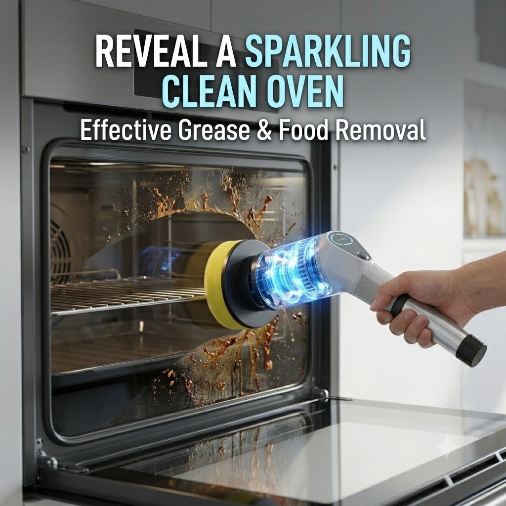 9 in 1 Wireless Electric Cleaning Brush for Kitchen & Home