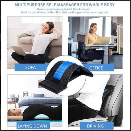Magnetic Lumbar Stretcher – Acupressure Massage & Portable Back Support