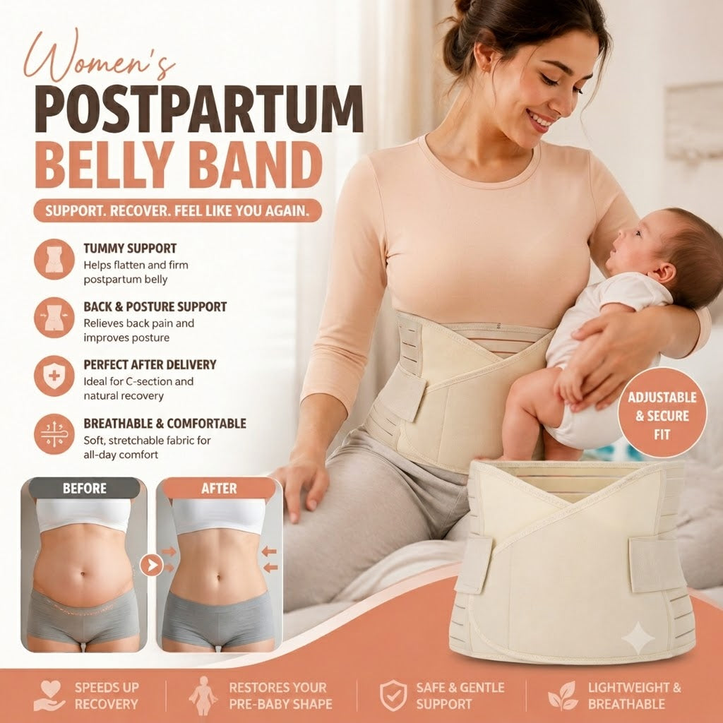 Women's Postpartum Adjustable Recovery Support Belt