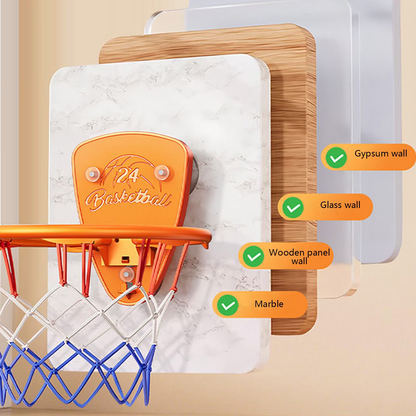 Portable Basketball Training Board & Hoop Set Toy For Kids