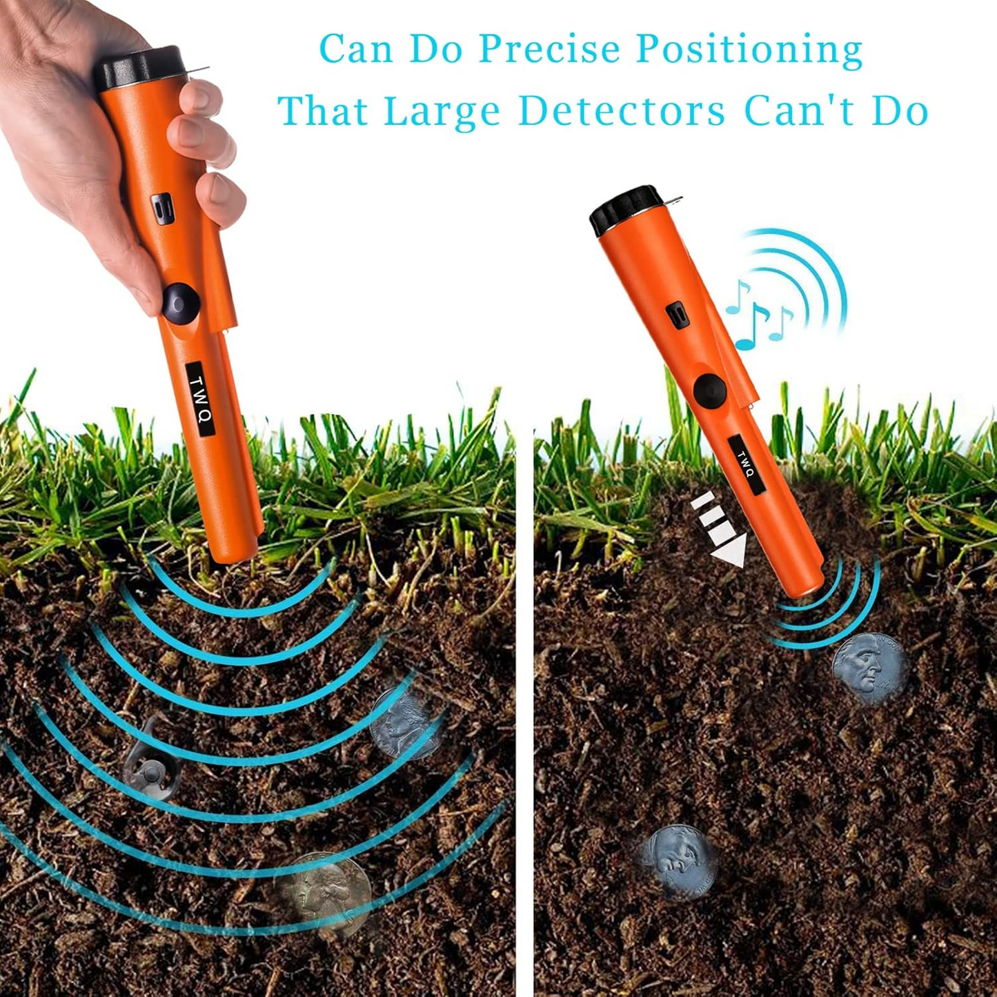 360° Handheld Metal Detector – High Sensitivity Gold & Coin Finder