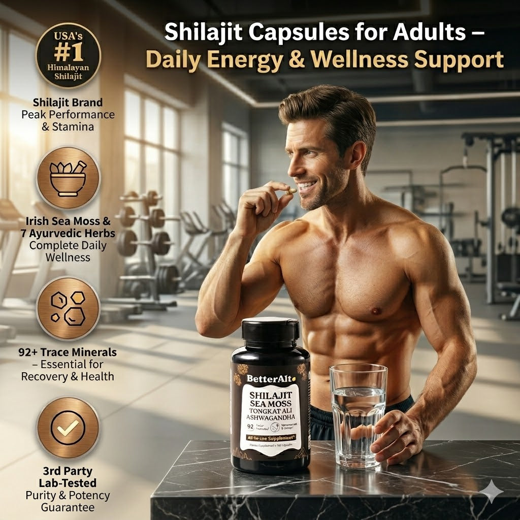 Shilajit Capsules for Adults – Daily Energy & Wellness Support