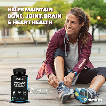 Magnesium Glycinate Capsules – Sugar-Free Vegan Relaxation & Mood Support