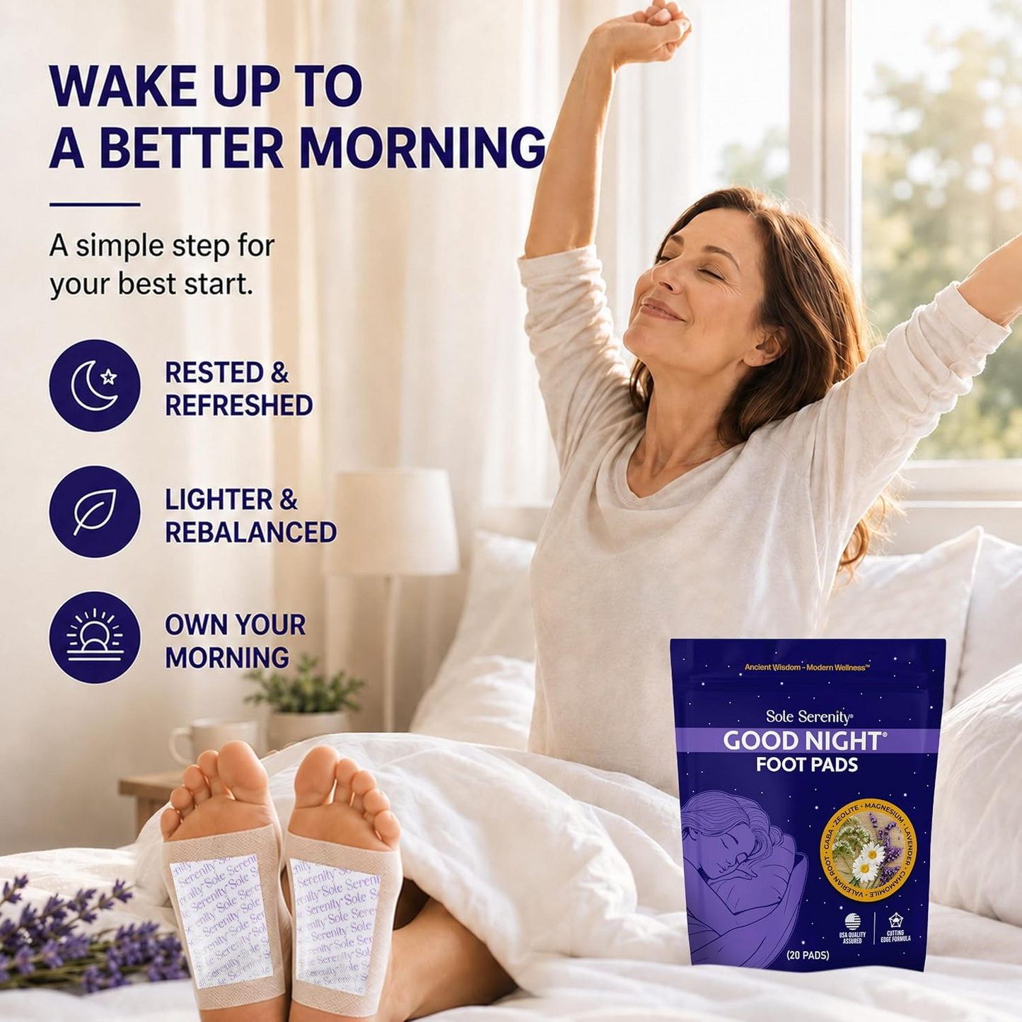 Good Night Foot Care Patches for Overnight Foot Care