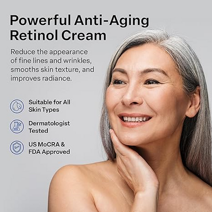 Avibon Vitamin A & Retinol Face Cream – Moisturizing Anti-Wrinkle Skin Revitalizing Cream
