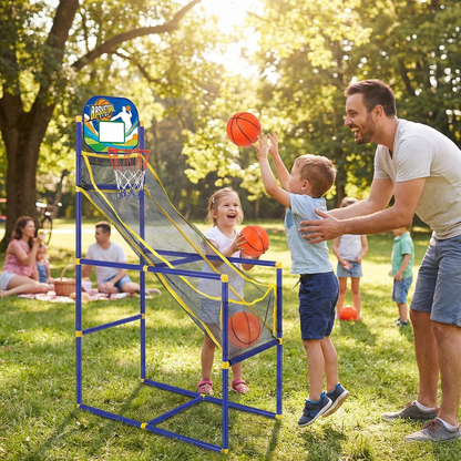 Adjustable Kids Indoor & Outdoor Freestanding Basketball Training Set