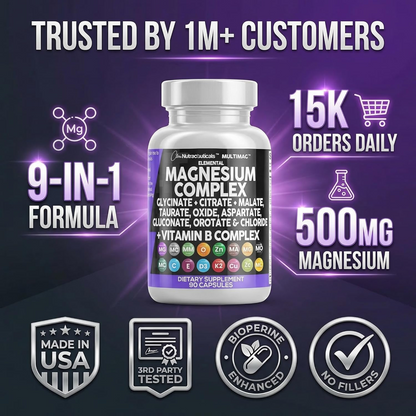 Daily Magnesium Supplement for Wellness & Muscle Support