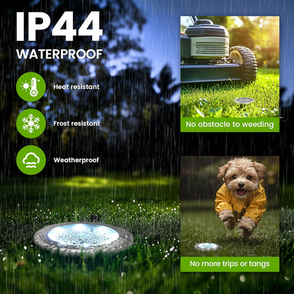 Solar Ground Lights – Waterproof Outdoor Pathway Illumination
