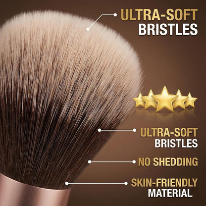 Makeup Sponge & Brush Set with Headband for Flawless Makeup