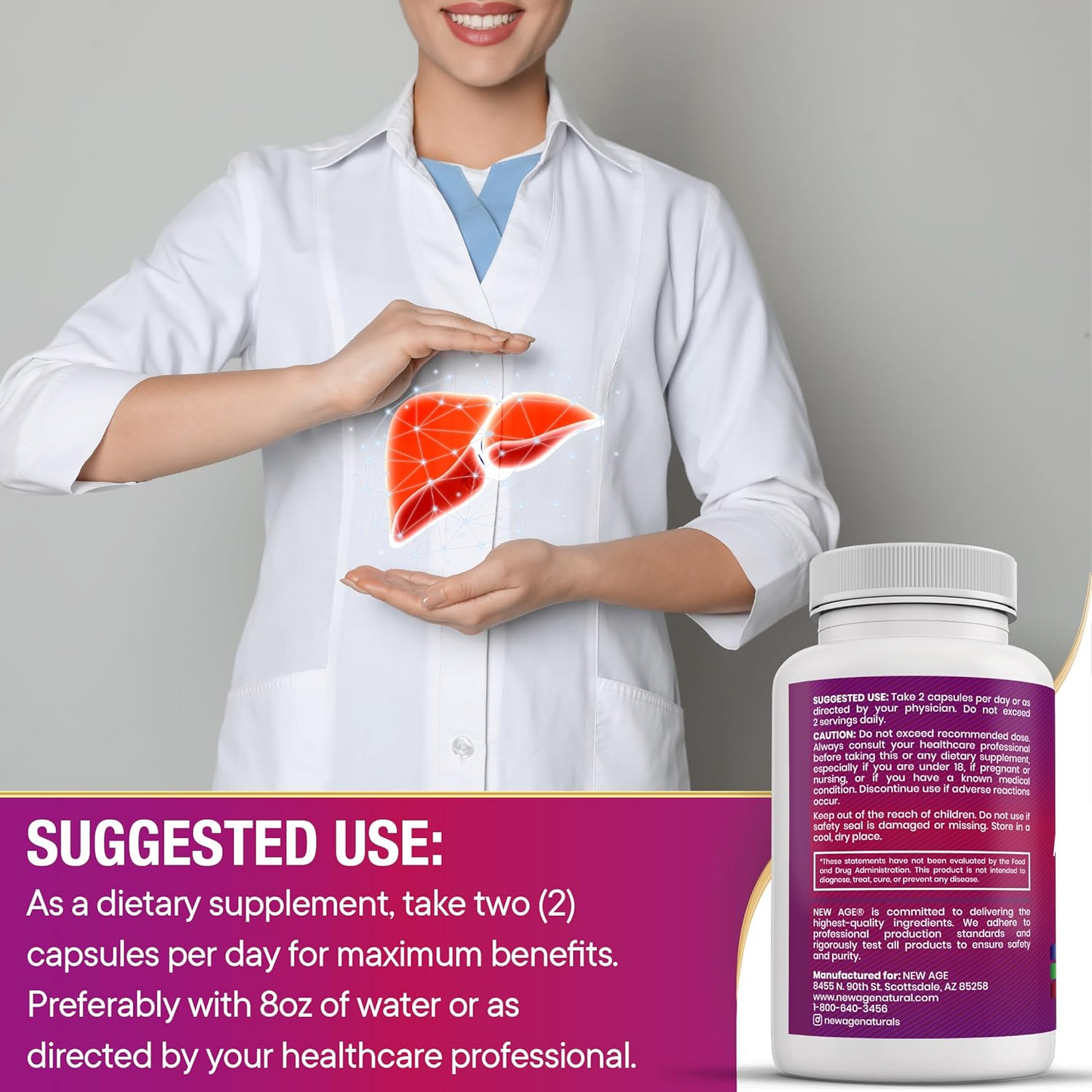 Milk Thistle & Multi-Herb Complex Capsules with NAC
