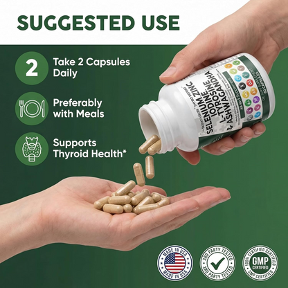 All in 1 Selenium, Zinc, Iodine & Ashwagandha Capsules