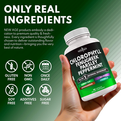 Chlorophyll Capsules Natural Green Supplement