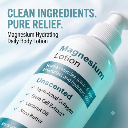 Magnesium Hydrating Daily Body Lotion for Muscles