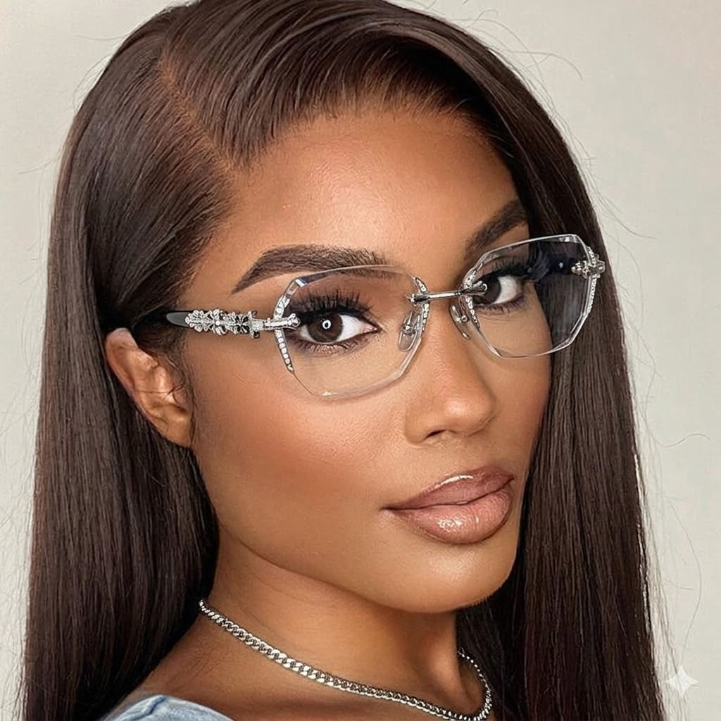 Luxury Rimless Blue Light Glasses – Computer Eyeglasses for Men & Women