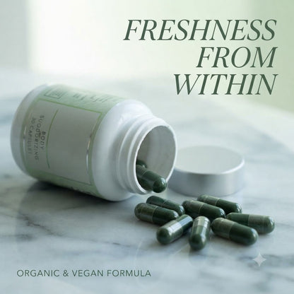 Natural Deodorizing Vegan & Organic Capsules