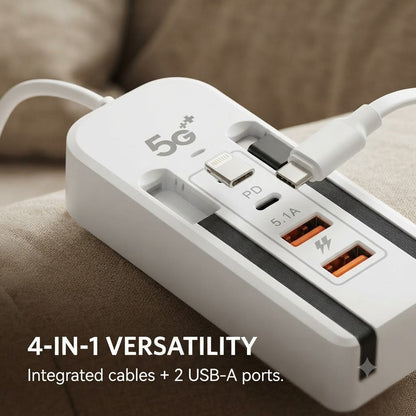4 in 1 Multi-Port USB Charging 5.1A Plug for Home