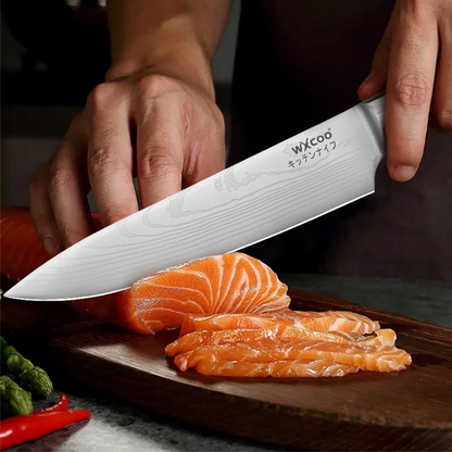 Japanese Style Stainless Steel Knife Set – 6 Piece Kitchen Gift Box