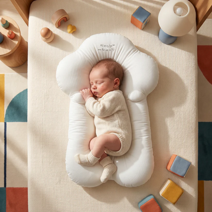 Soft Baby Pillow – Eco Friendly Knitted Cotton Sleeping Cushion