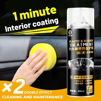 Car Plastic & Rubber Parts Protector – Restore Shine & Refresh Faded Surfaces