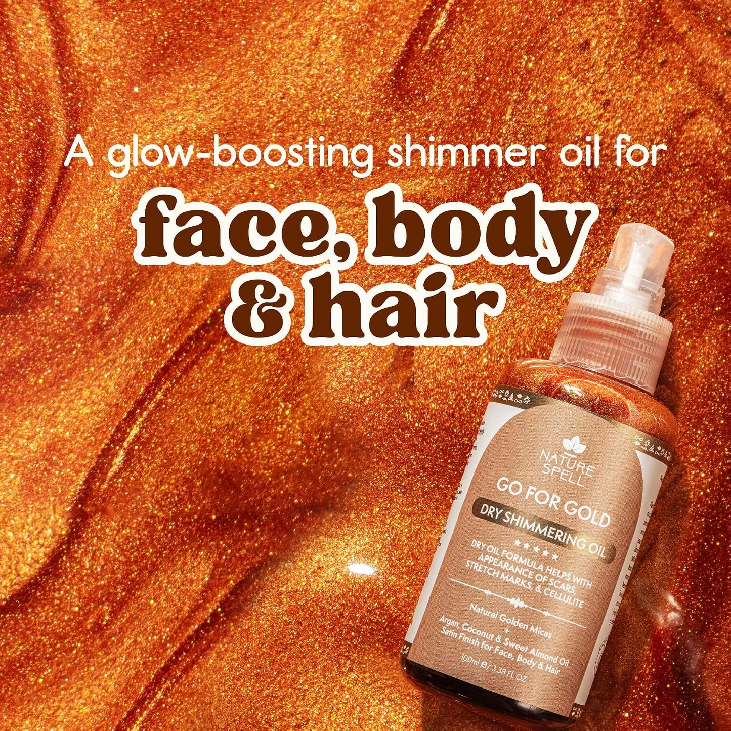 Shimmer Body Hydrating Body Oil with Fragrance & Radiant Glow