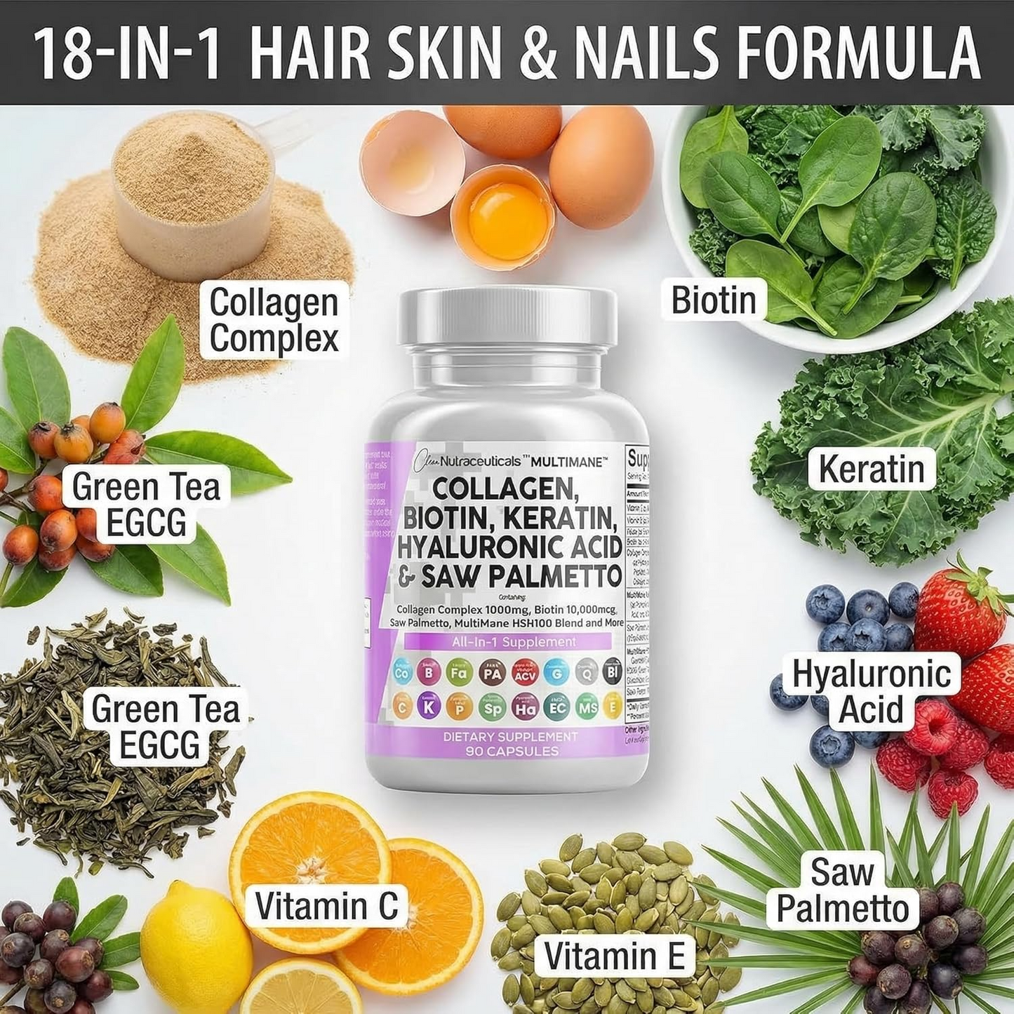 Marine Collagen Capsules with Glutathione