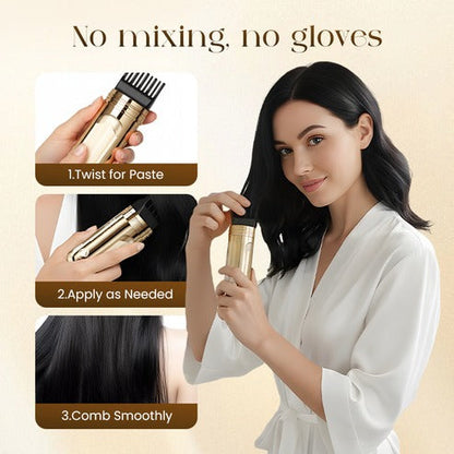 Hair Dye Comb — Easy Grey Hair Coverage - Manufactured in Japan